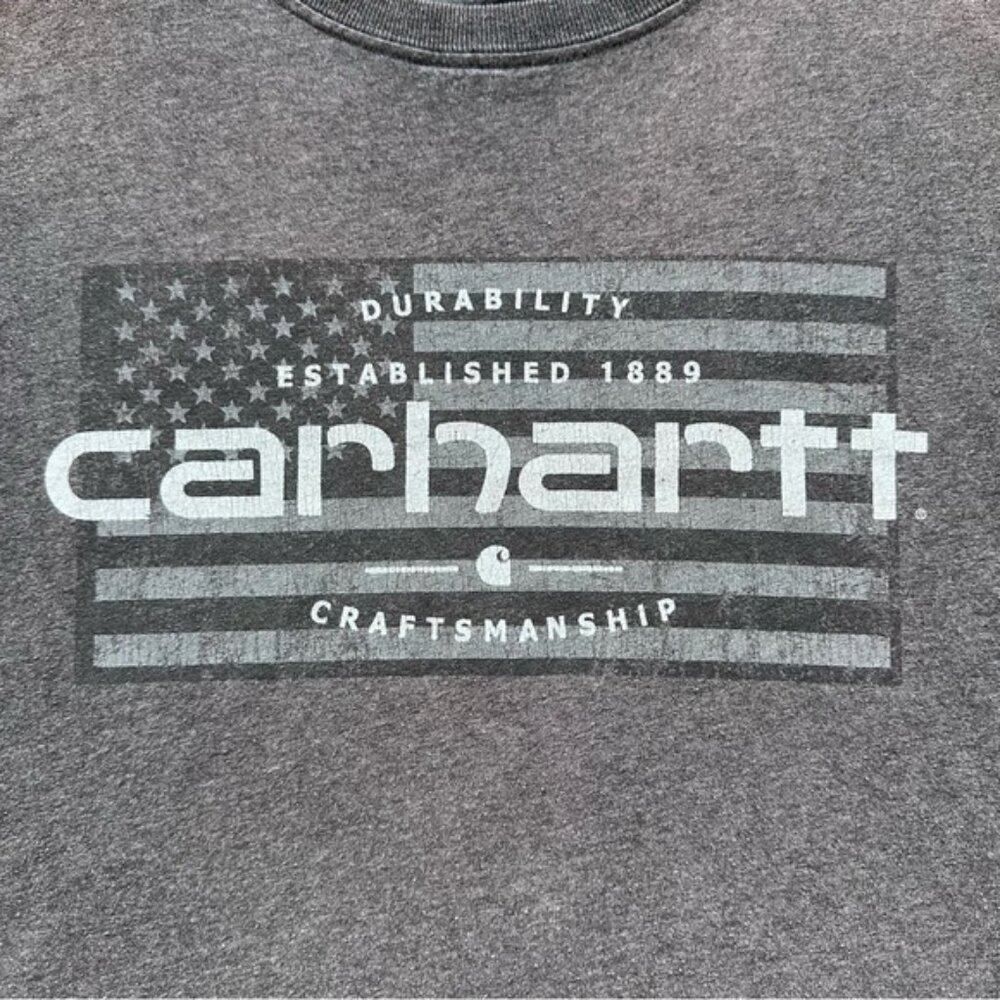Carhartt | Relaxed Fit Lubbock Flag Graphic Short Sleeve T-Shirt | Size Large - Picture 4 of 11